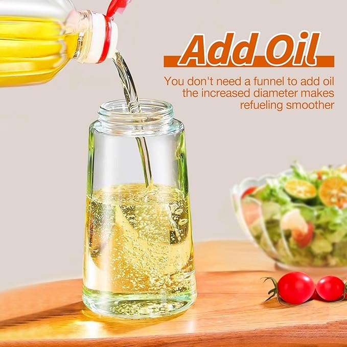 2 in 1 Glass Oil Dispenser Bottle